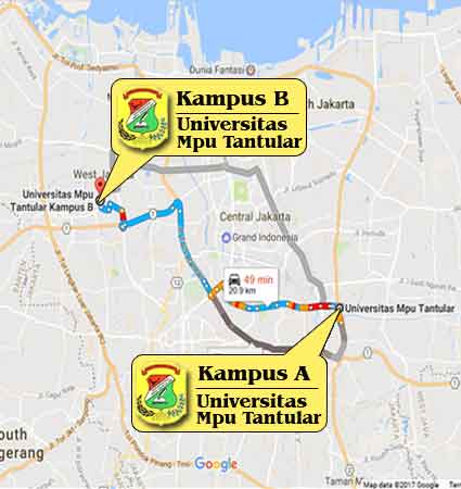 Location Lecture (Google Map) University of Mpu Tantular Jakarta Ucm Nomor